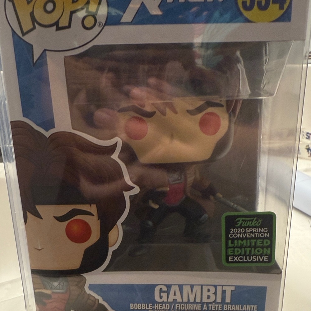 Funko Pop! X-Men Gambit with Red and Brown Accents